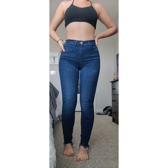 High waist skinny jeans from EXPRESS size 0 - Picture 2 of 9